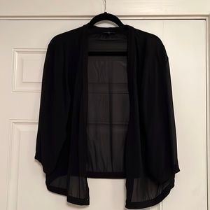 Beautiful Eileen Fisher black sheer cardigan